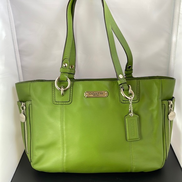 Coach Handbags - Coach Gallery Tote in Green F19252